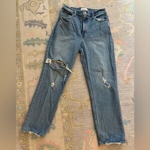 Abercrombie Curve Love straight jeans
